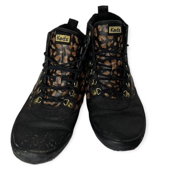 Keds scout II leopard animal print utility water resistant boots - Picture 3 of 7